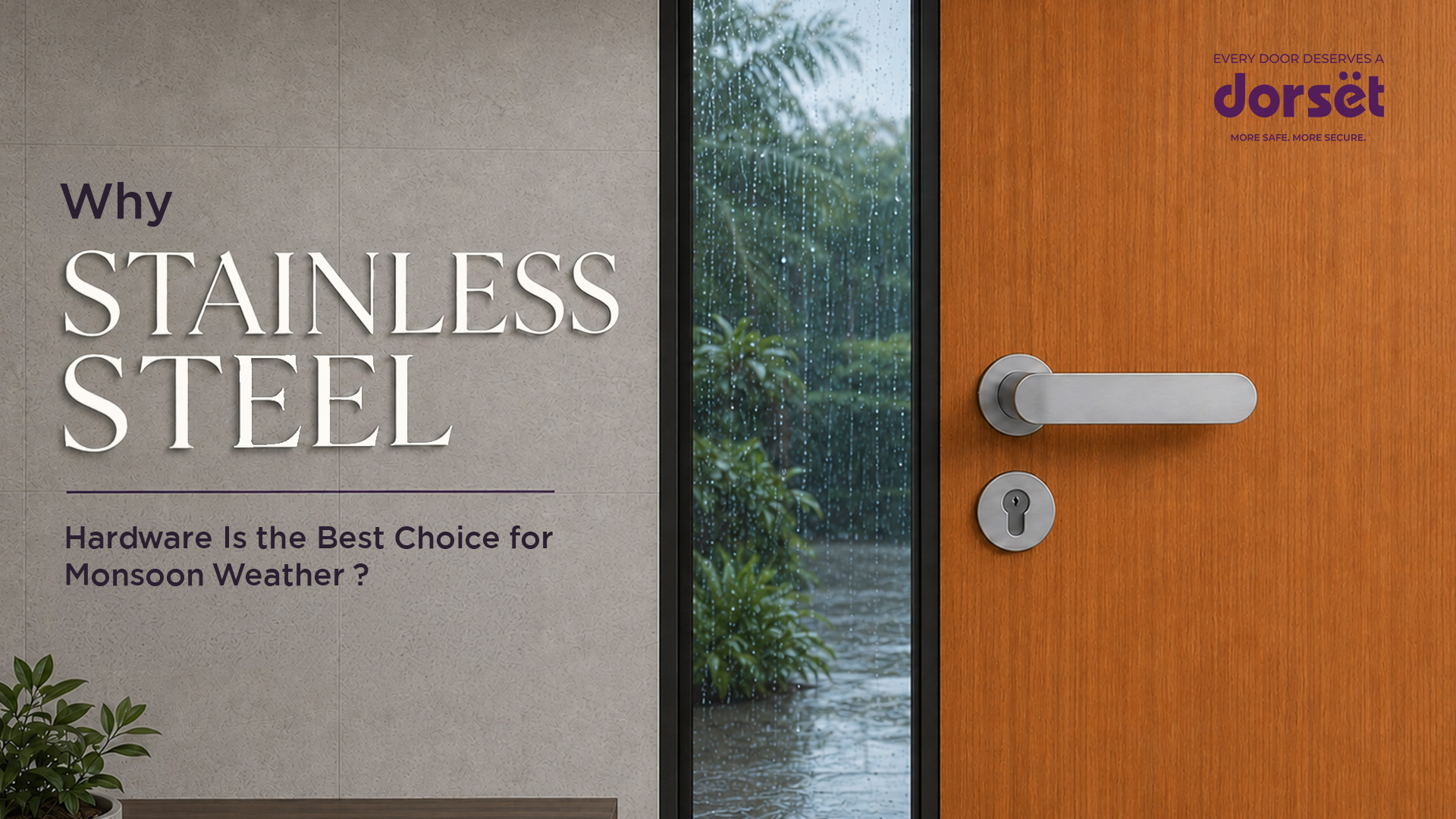 Why Stainless Steel Door Hardware Is the Best Choice for Monsoon Weather